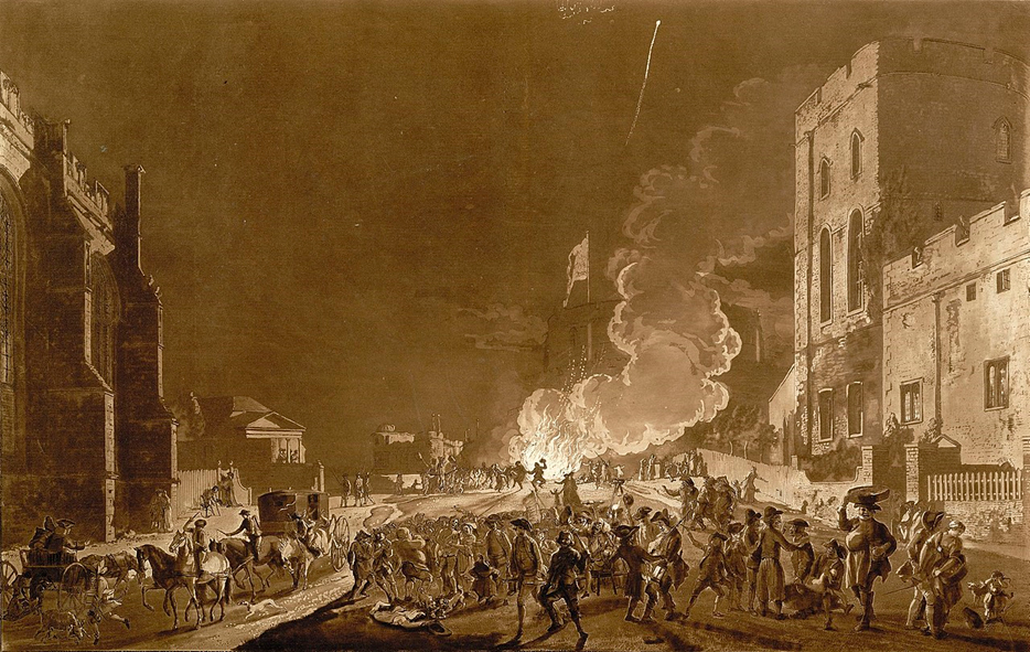 Festividades en el Castillo de Windsor (Paul Sandby, ca. 1776)